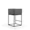 Manhattan Comfort Embassy Counter Stool in Grey and Black, PK2 2-CS011-GY - alternate 6